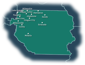 Clackamas County Cities map