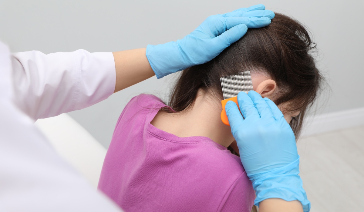child at Seattle lice treatment center 